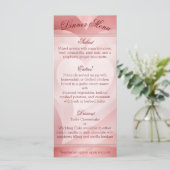 Menu Coeurs rouges stratifiés (Debout devant)