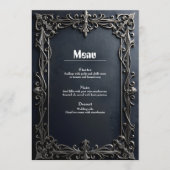 Menu Cœurs sauvages, vœux éternels. (Devant)