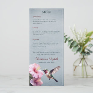 Menu Colibri et Hibiscus   Mariage bleu