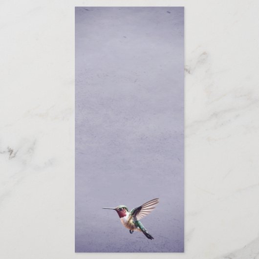 Menu Colibri et Hibiscus | Mariage pourpre (Dos)