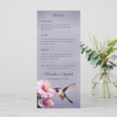 Menu Colibri et Hibiscus | Mariage pourpre (Debout devant)