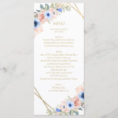 Menu Collecte Mariage bleu Peach (Devant)
