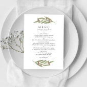 Menu Collection de Mariages de Branches d'Olivier
