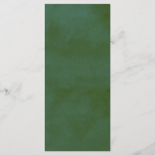 Menu Collection de Mariages de la forêt de pins d'aquar (Dos)