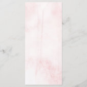 Menu Collection de Mariages floraux rose-printemps (Dos)