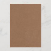 Menu Collection de Mariages Rustic Kraft (Dos)