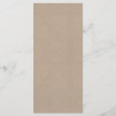 Menu Collection de Mariages Rustic Kraft (Dos)