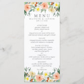 Menu Collection de Mariages Spring Blossoms (Devant)