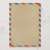 Menu Collection de Mariages Vintages Airmail (Dos)