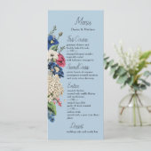 Menu Collection éternelle en bleu Omphalodes (Debout devant)