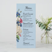 Menu Collection éternelle en bleu Omphalodes (Debout devant)