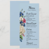Menu Collection éternelle en bleu Omphalodes (Devant / Derrière)