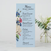 Menu Collection éternelle en bleu Omphalodes (Debout devant)