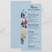 Menu Collection éternelle en bleu Omphalodes (Devant / Derrière)