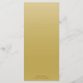 Menu Collection Mariage de la séquence d'or (Dos)