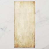 Menu Collection Mariage de lustres Vintages (Dos)