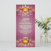 Menu Collection Mariage d'élégance florale rose (Debout devant)