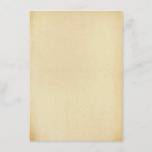 Menu Collection Vintage de Mariage Glam Gold Confetti (Dos)