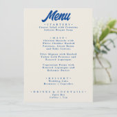 Menu Coloré Retro Lumineux Funky moderne Dîner Mariage (Debout devant)