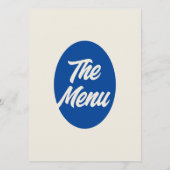 Menu Coloré Retro Lumineux Funky moderne Dîner Mariage (Dos)