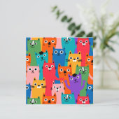 Menu Colorful cats (Debout devant)