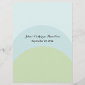 Menu Colorful Modern Custom Wedding (Dos)