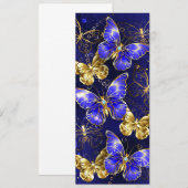 Menu Composition avec papillons Sapphire (Devant / Derrière)