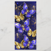 Menu Composition avec papillons Sapphire (Devant)