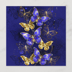 Menu Composition avec papillons Sapphire