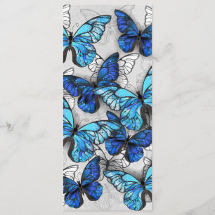 Menu Composition des White and Blue Butterflies