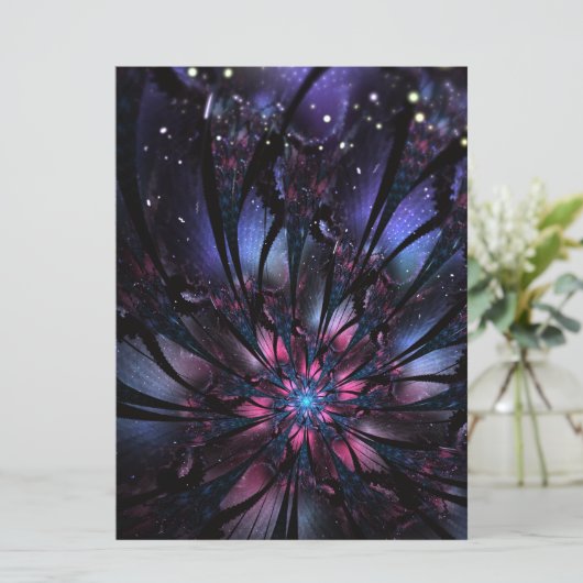 Menu Conception Abstraite des fleurs fractales. (Debout devant)