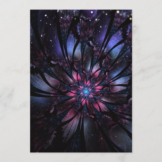 Menu Conception Abstraite des fleurs fractales. (Devant)