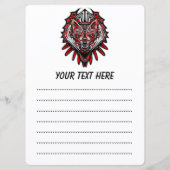 Menu Conception de totem tribal Haida Loup (Dos)