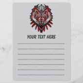 Menu Conception de totem tribal Haida Loup (Devant)