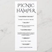 Menu Conception Élégante de Mariage Botanique Florale T (Dos)
