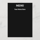 Menu Conception graphique et textuelle (Dos)