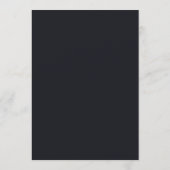 Menu Conception simple noire personnalisée Ajouter une (Dos)
