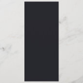 Menu Conception simple noire personnalisée Ajouter une (Dos)