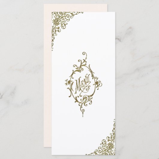 Menu Conception Victorienne (Devant / Derrière)