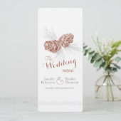 Menu Cones brown grey hiver mariage d'hiver (Debout devant)