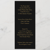 Menu Confettis en forme de points en feuille de papier  (Dos)