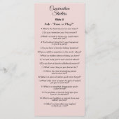 Menu Conversation Starters - Break The Ice Questions  (Dos)