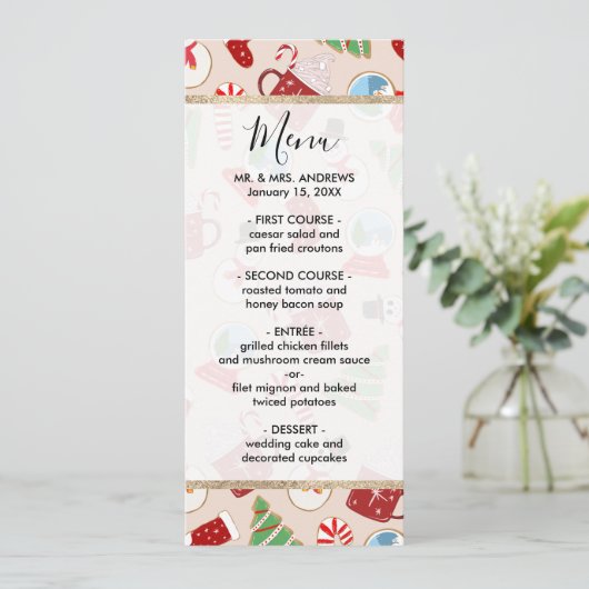 Menu Cookie Illustration Pattern (Debout devant)