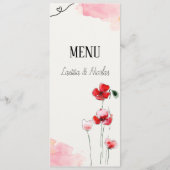 Menu "Coquelicots" (Devant)