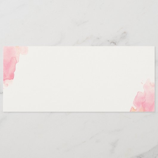 Menu "Coquelicots" (Dos)