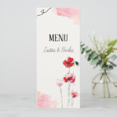 Menu "Coquelicots" (Debout devant)