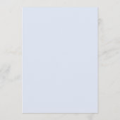 Menu Coquette Bow Dessin À La Main Bleu Signature Boiss (Dos)