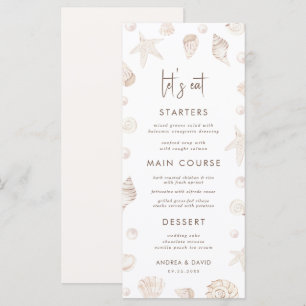 Menu Coquillages & Perles Mariage sur le Front de Mer C