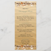 Menu Coquillages Sable Starfish Bois chiré Tropical (Devant)