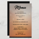 Menu Correspondances des aventures d'Halloween (Devant / Derrière)